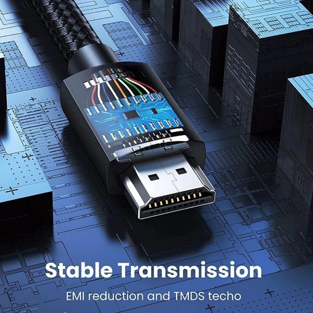 Alternative view of UGREEN 1 Meter 4K HDMI Male to Male Nylon Braided Cable