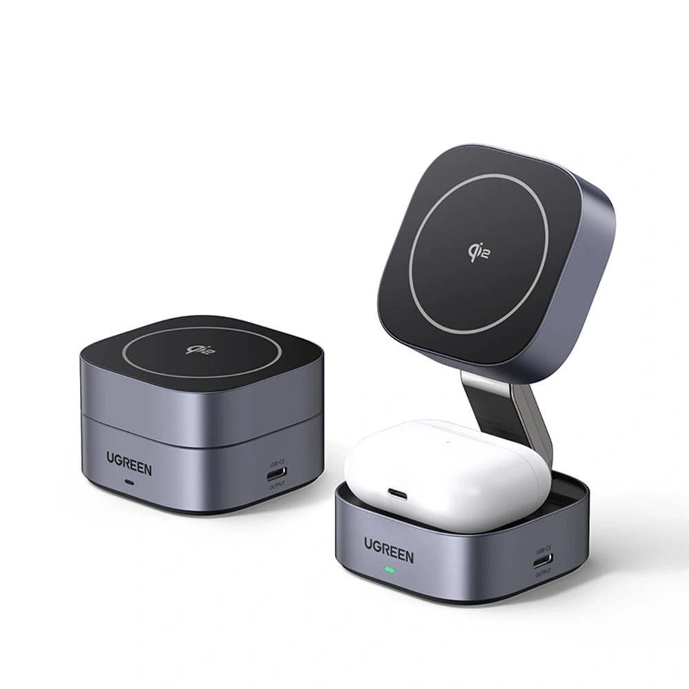 UGREEN 15W 2-in-1 Qi2 Magnetic Wireless Charger – W702
