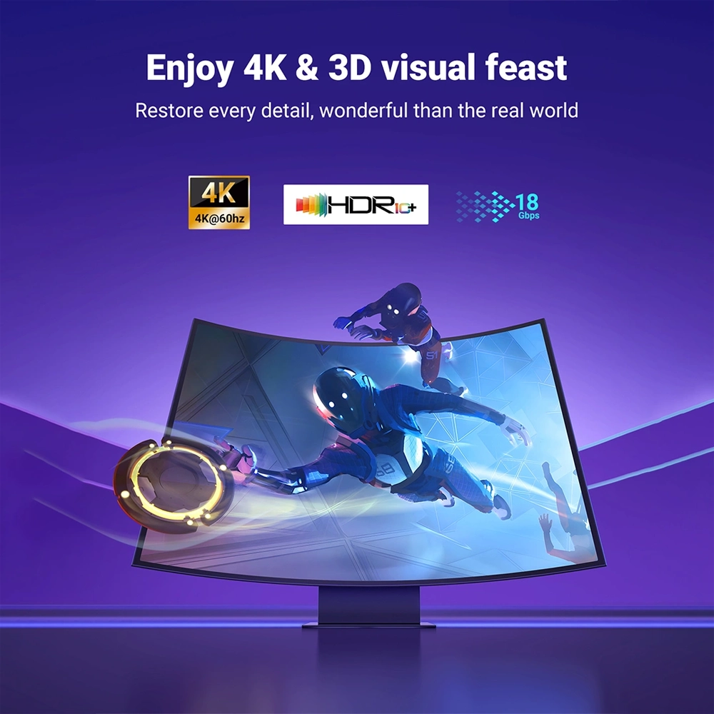 UGREEN 2 Meter 4K HDMI Male to Male Nylon Braided Cable – HD119 - Image 4