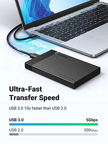 Alternative view of UGREEN 2.5 Inch SATA HDD / SSD Hard Drive Enclosure – US221