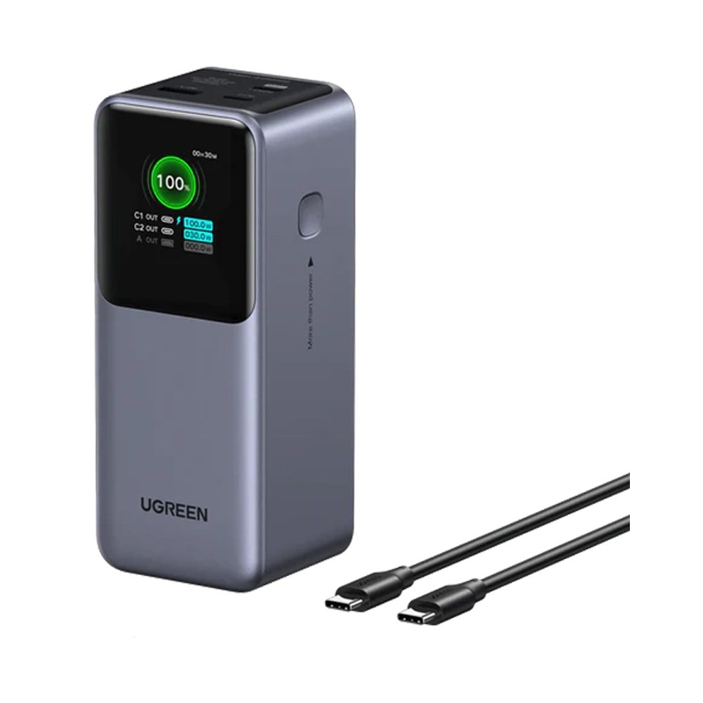 UGREEN 20000mAh 130W Nexode Smart Display Power Bank – PB721