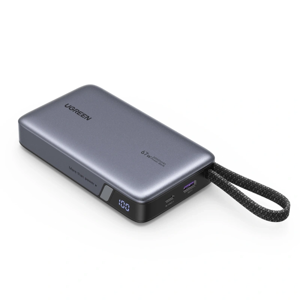 Alternative view of UGREEN 20000mAh 67W Power Bank with Built-in Type – C Cable – PB550