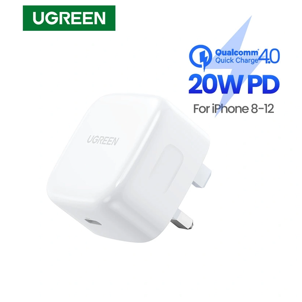 Alternative view of UGREEN 20W Type-C PD Fast Charging Adapter – CD137