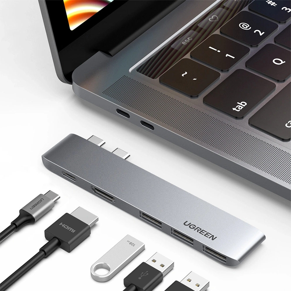 UGREEN 5in1 TYPE-C Multifunction Adapter (Space Gray) – CM251 - Image 4
