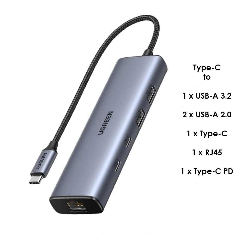 UGREEN 6-in-1 Type-C Hub – CM512