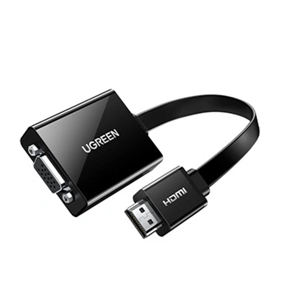 UGREEN HDMI To VGA + 3.5mm Audio With Power Port Converter 25cm – MM103