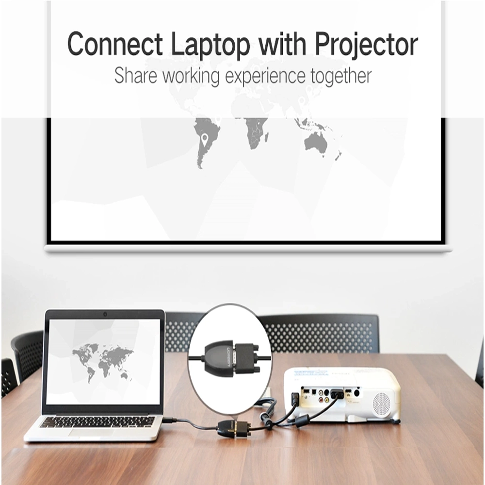 Alternative view of UGREEN HDMI to VGA Converter without Audio – MM105