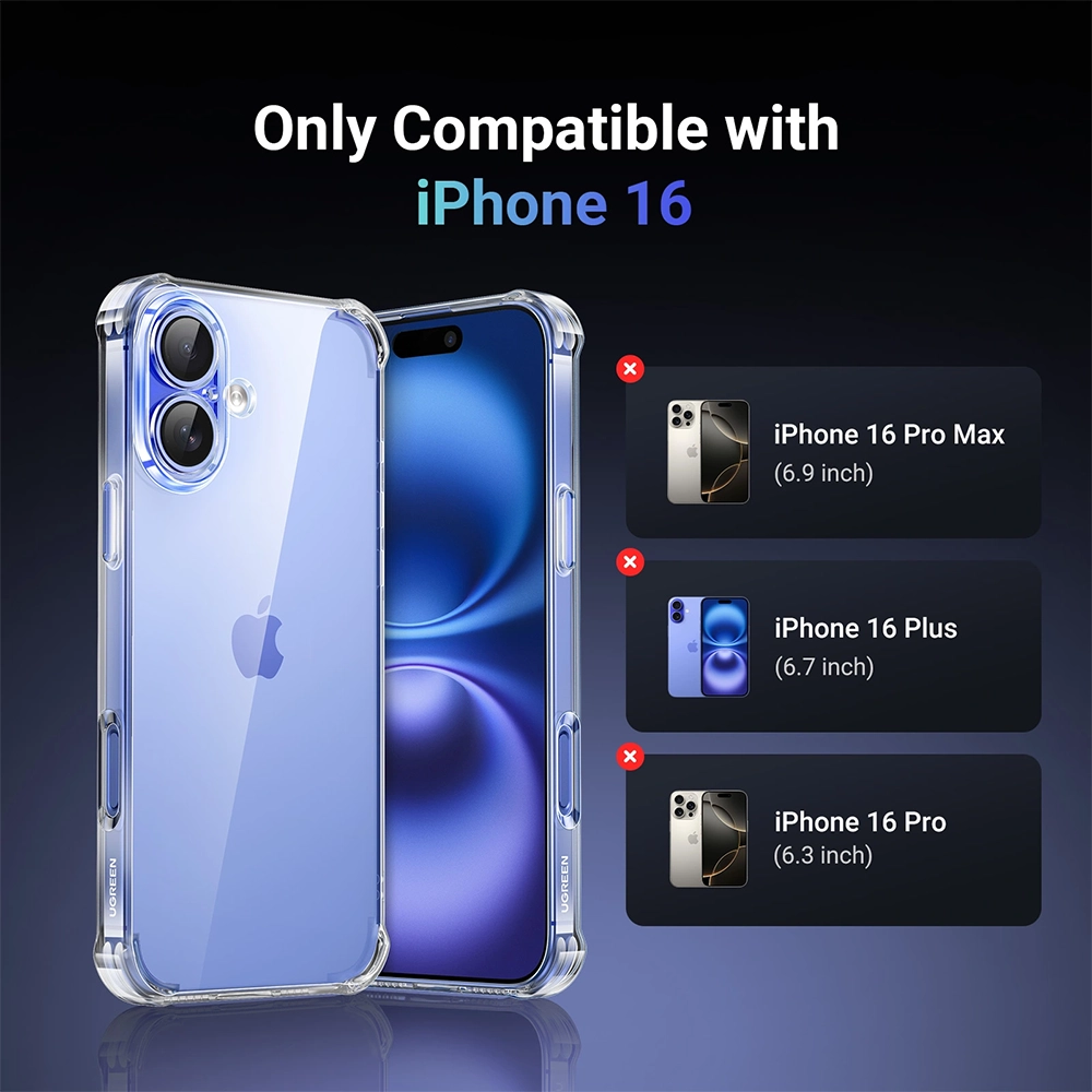 UGREEN iPhone 16 Bright Cushion Protective Case – CA101 - Image 4