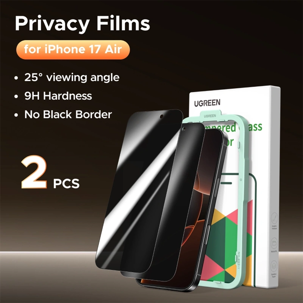 Alternative view of UGREEN iPhone 17 Air Privacy Screen Protector 2-Pack – SP1154