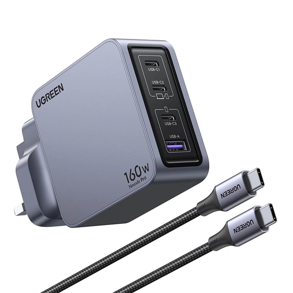 UGREEN 160W Nexode Pro GaN Fast Charger With Type-c to Type-c Cable – X763