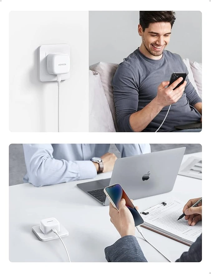 Alternative view of UGREEN 20W Type-C PD Fast Charger With Type-C to Lightning 1 Meter Cable Set – CD137