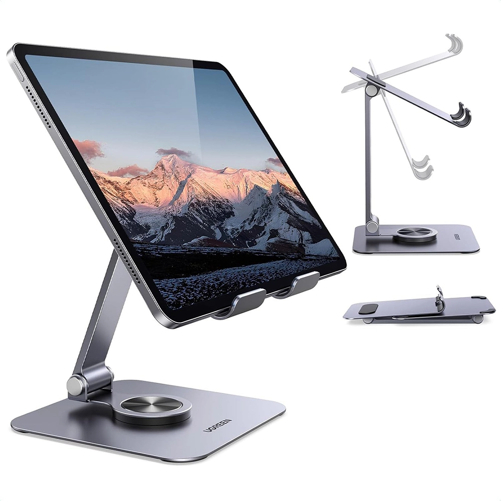 Alternative view of UGREEN Aluminum Alloy 360° Rotation Desktop Tablet Stand