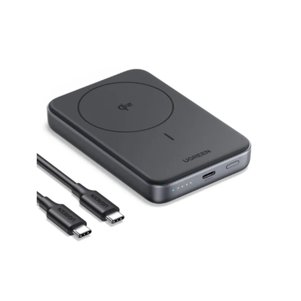 Alternative view of UGREEN 10000mAh 30W Qi2 Magnetic Wireless Power Bank – PB761
