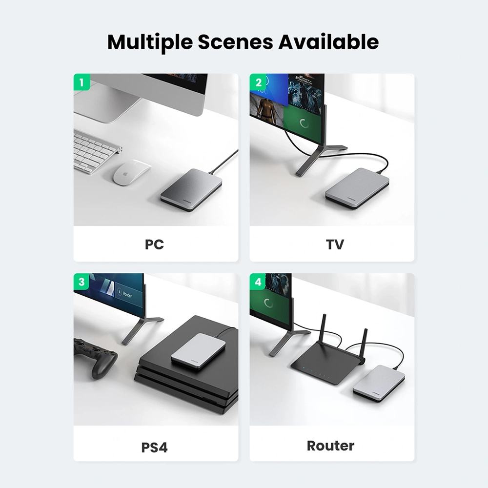 UGREEN 2.5-Inch SATA External Hard Drive Enclosure – CM300 - Image 5