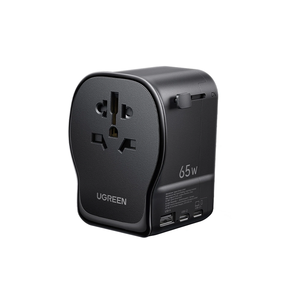 UGREEN 65W Universal Travel Adapter (1Outlet / Type-C2 / USB*1) – S550