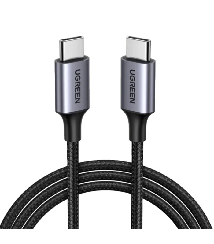 UGREEN 1 Meter Type-C to Type-C PD Round Cable Nickel Plating Aluminum Shell – US261