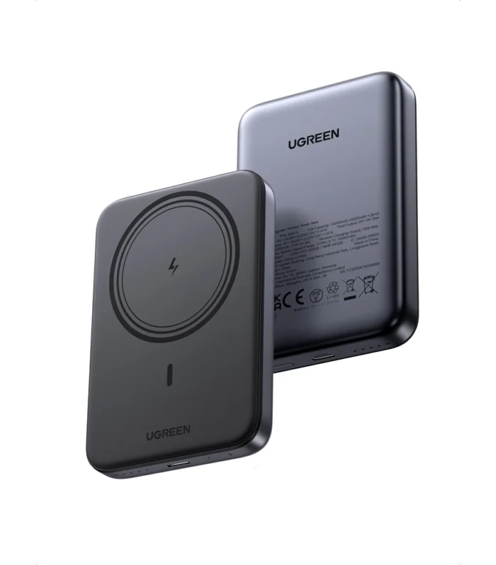 UGREEN 10000mAh Magnetic Wireless Power Bank Space Gray – PB561