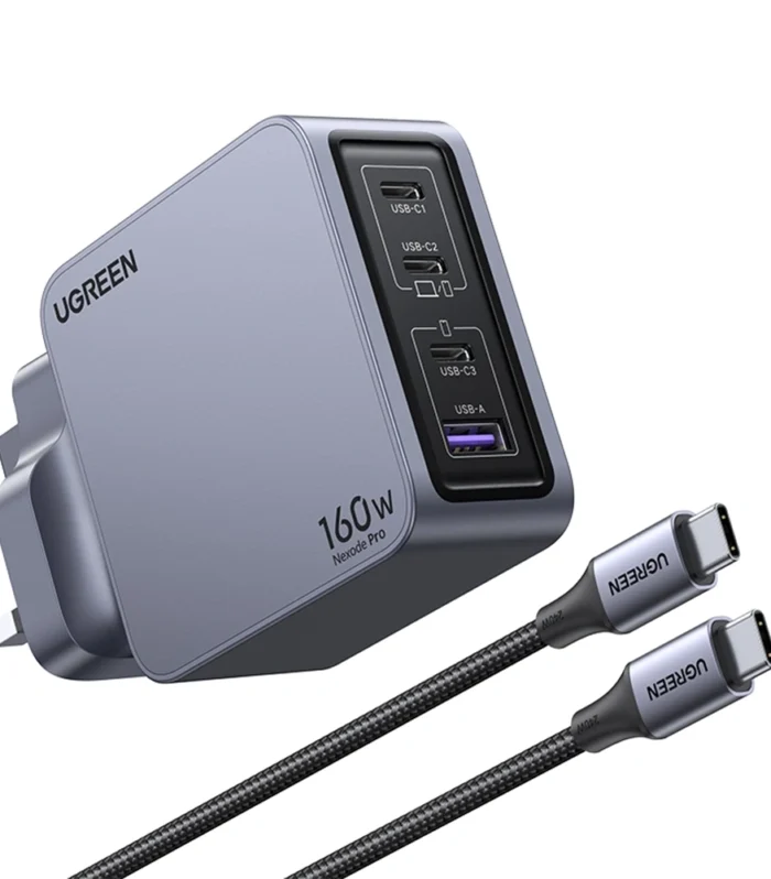 UGREEN 160W Nexode Pro GaN Fast Charger With Type-c to Type-c Cable – X763