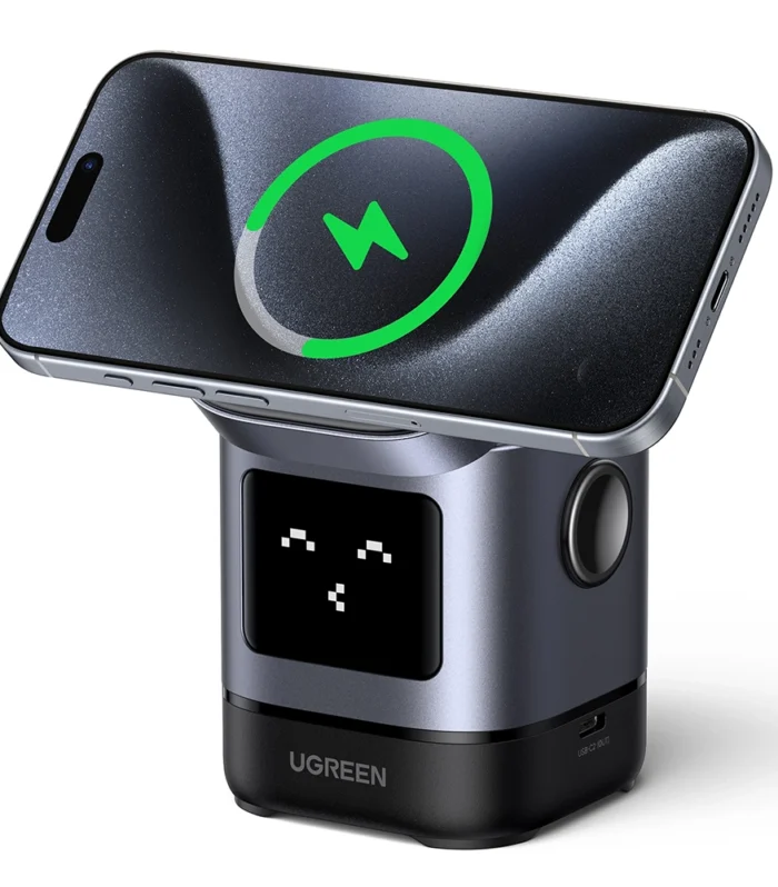 UGREEN 2-in-1 UNO Series Qi2 Magnetic Station Wireless Charger – W709