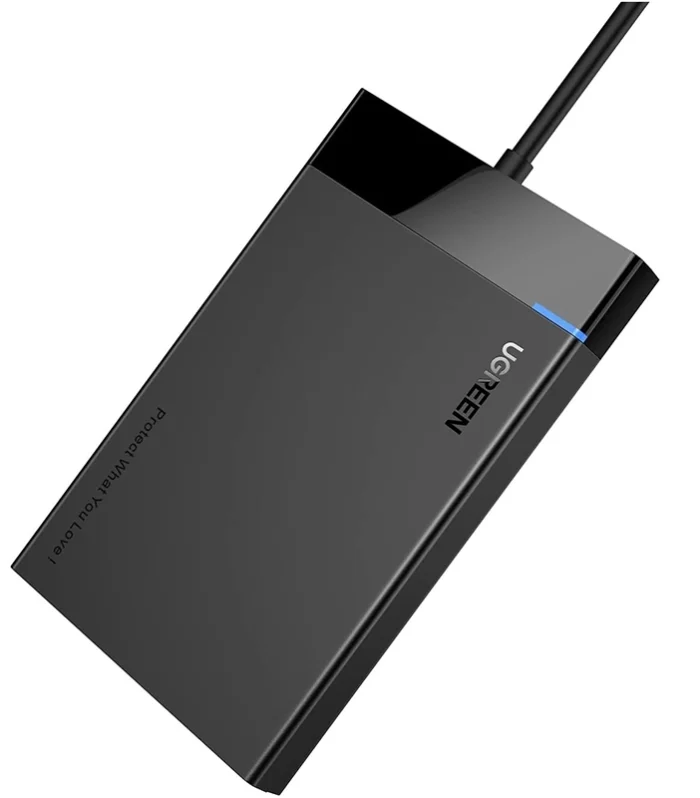UGREEN 2.5 Inch SATA HDD / SSD 6GBPS Hard Drive Enclosure – US221 - 30847