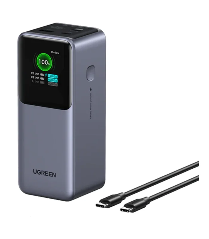UGREEN 20000mAh 130W Nexode Smart Display Power Bank – PB721