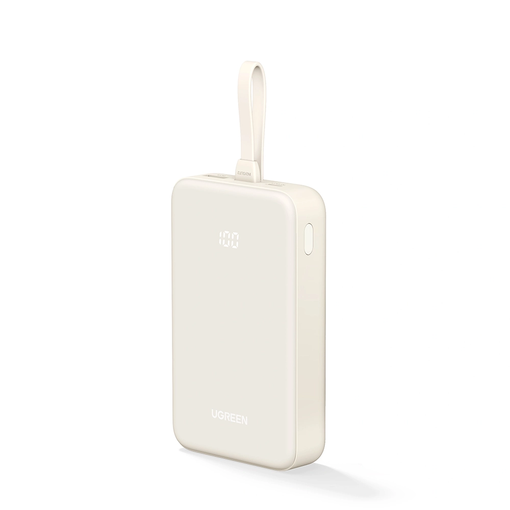 UGREEN 20000mAh 20W Power Bank with Built-in Cable – PB505 – 35340