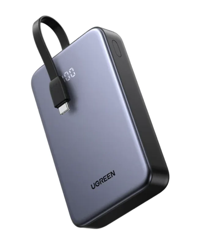 UGREEN 20000mAh 20W Power Bank with Integrated Type-C Cable – PB505