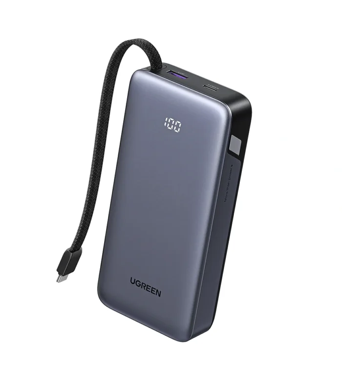 UGREEN 20000mAh 45W Power Bank with Built-in Cable – PB536