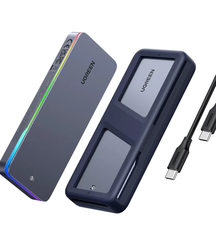 UGREEN 20Gbps M.2 NVMe RGB Lighting Aluminum Alloy Enclosure – CM777