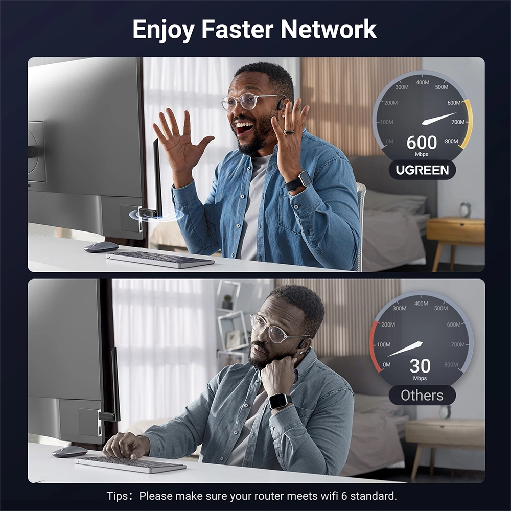 UGREEN AX900 USB High-Gain Dual Band Wi-Fi Adapter – CM763 - Image 5