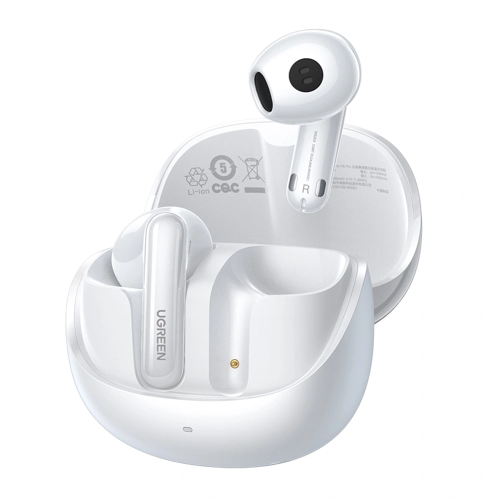 UGREEN HiTune H6 Pro Hybrid Active Noise-Cancelling Earbuds White | WS203