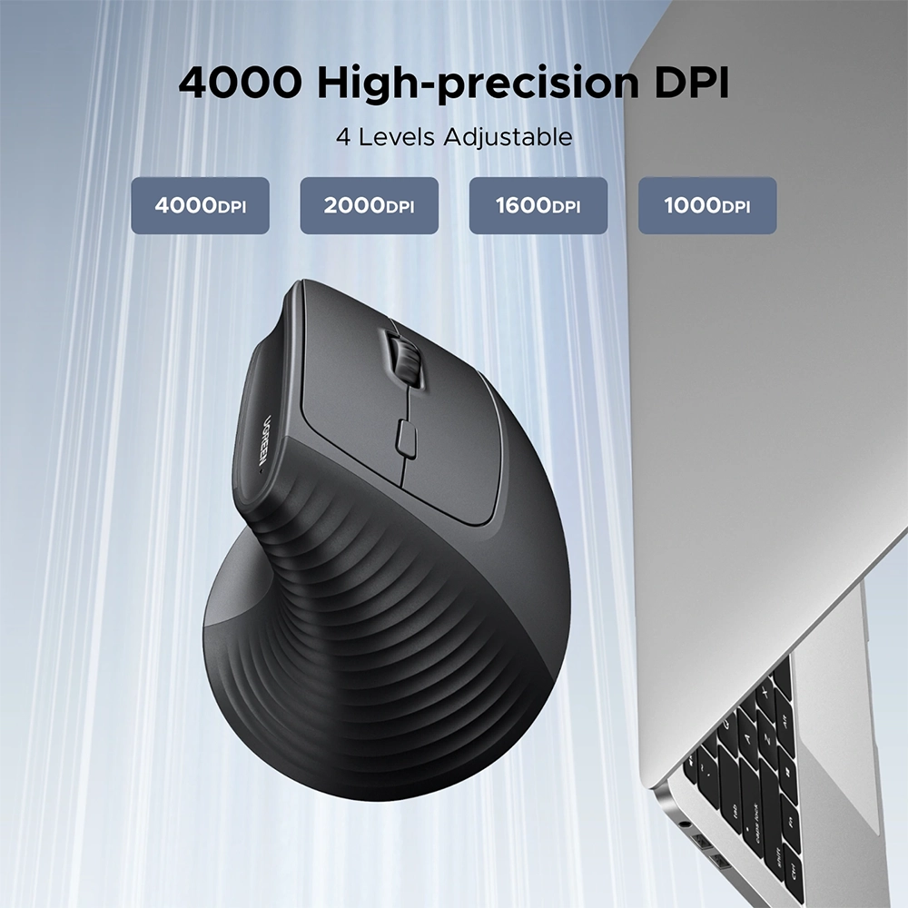 UGREEN M571P Bluetooth & Wireless Vertical Mouse – M571P - Image 4