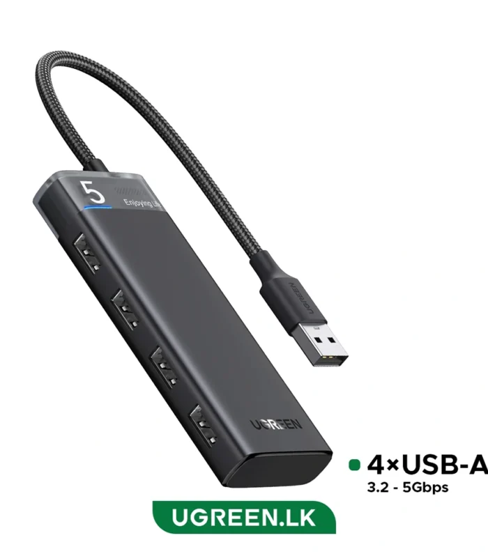 UGREEN USB Hub 3.2 Ultra Slim Data Hub – 4 Ports with LED Indicator – CM653