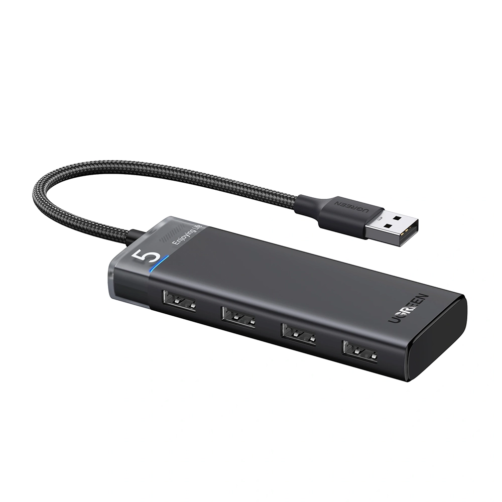 Alternative view of UGREEN USB Hub 3.2 Ultra Slim Data Hub – 4 Ports with LED Indicator – CM653