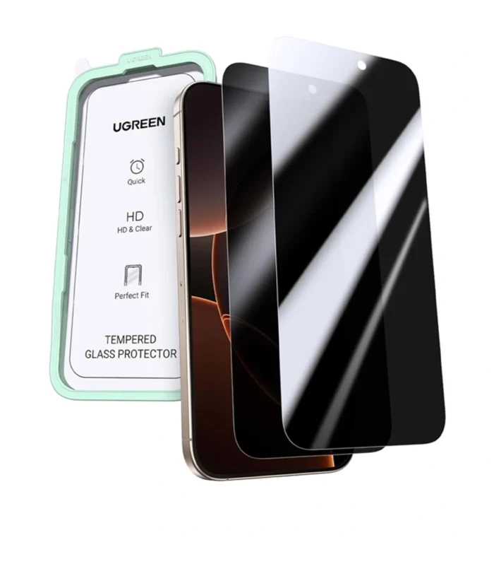 UGREEN iPhone 16 Pro Full Coverage Privacy Screen Protector with Installation Frame (1-Pack) – SP651