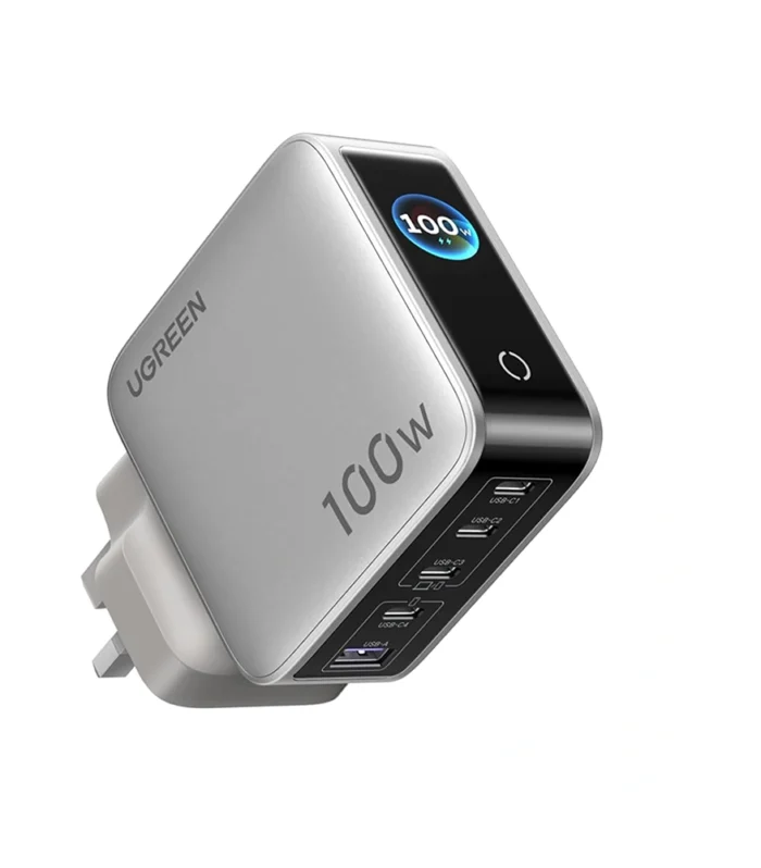 UGREEN 100W Nexode Pro 5-Port GaN Fast Charger with Smart Display UK – X773 – 65621B