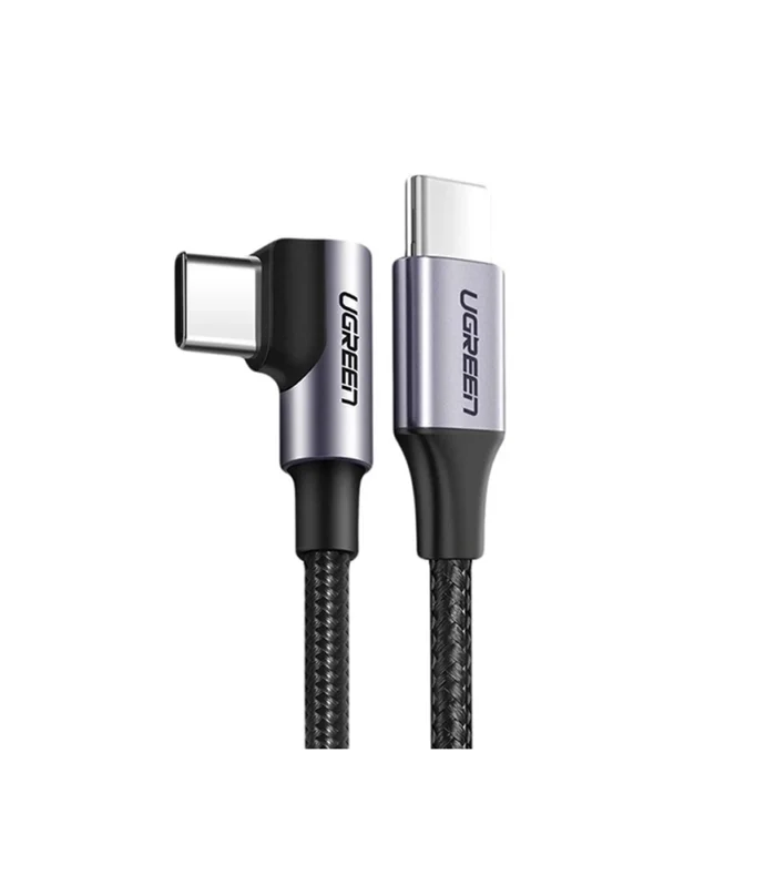 UGREEN 2Meter 60W Type-C to Type-C PD 90 Degree Cable 3A Max – US255 – 50125