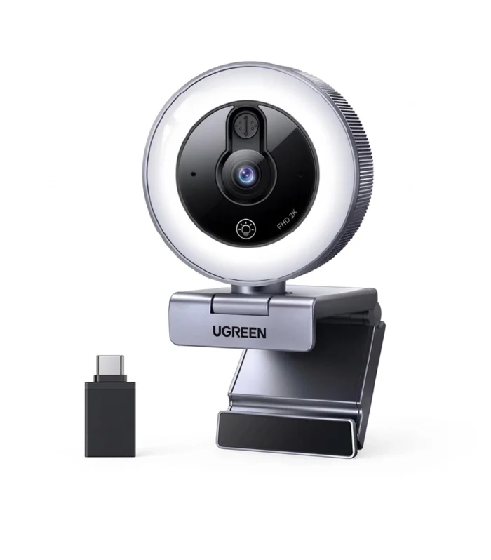UGREEN 2K 30fps Web Camera with Ring light – CM910