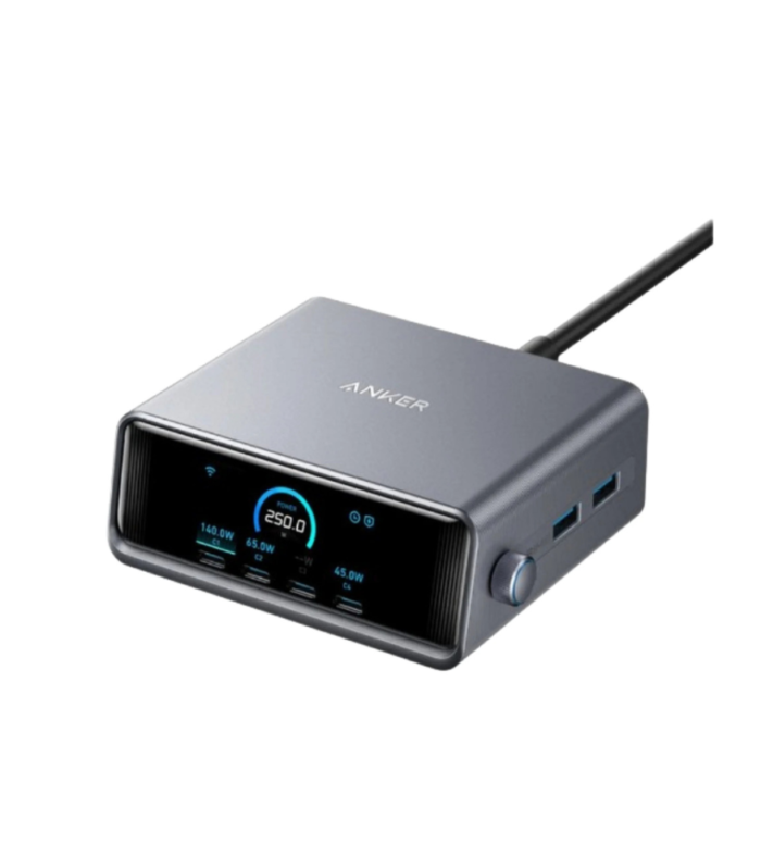 Anker Prime 250W GaNPrime Desktop Charger (A2345241) – Silver