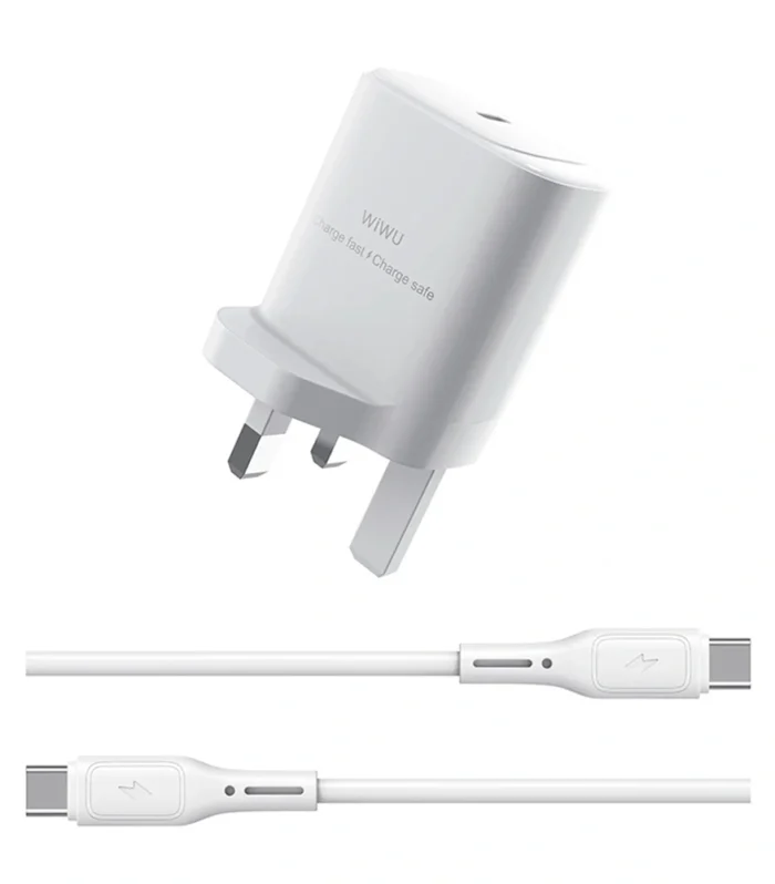 Wiwu WI-G008 Essen 30w Type-C to Type-C Charger White