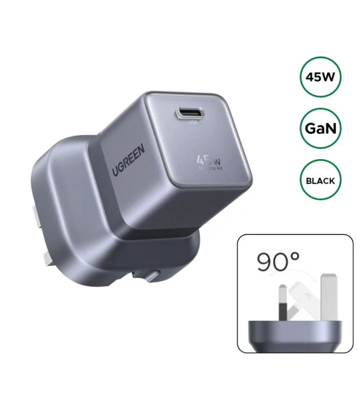 UGREEN 45W Nexode Air Type-C Foldable GaN Fast Charger X840 – 95786B